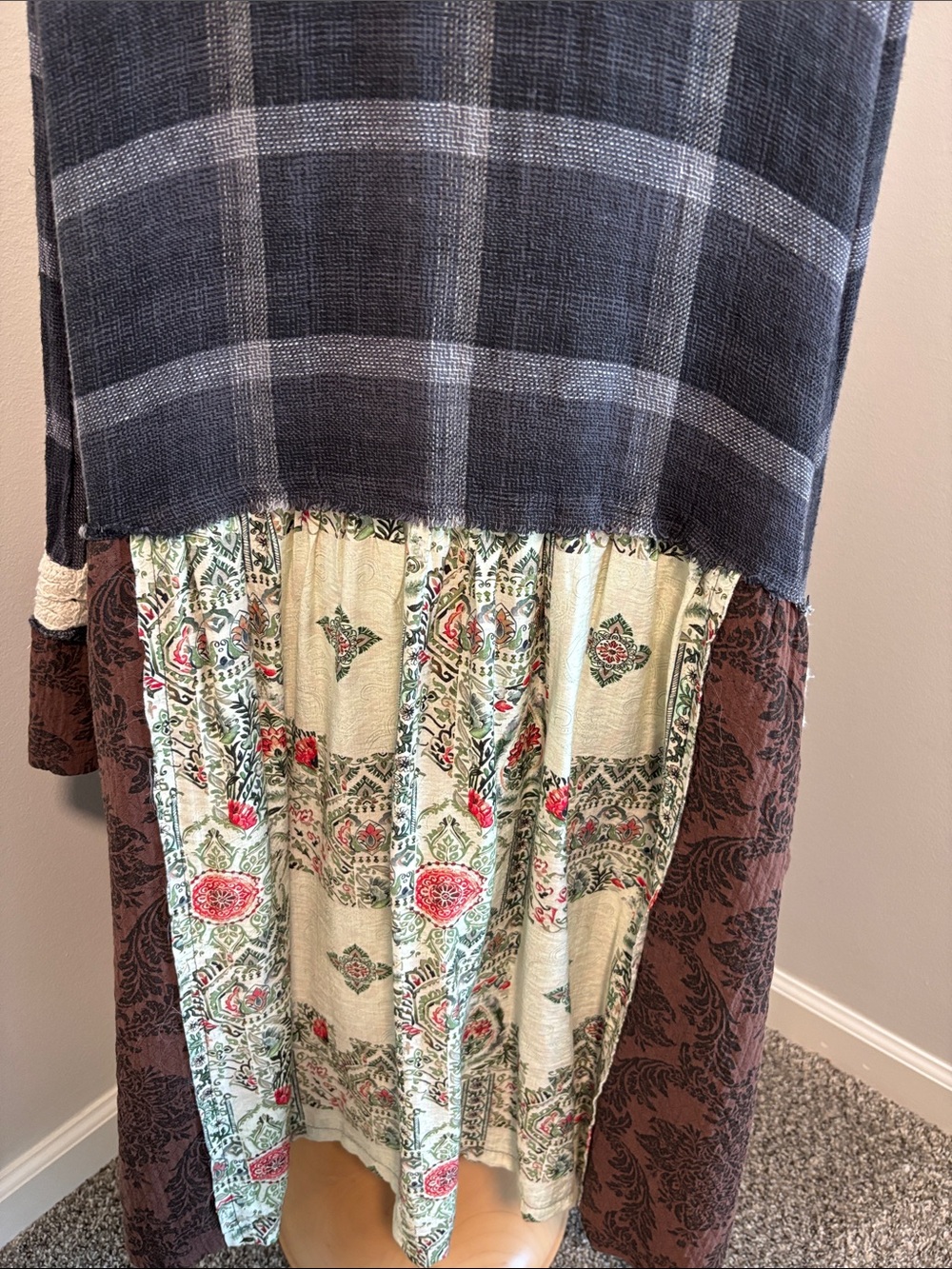 Long multi fabric shacket - Picture 8 of 8